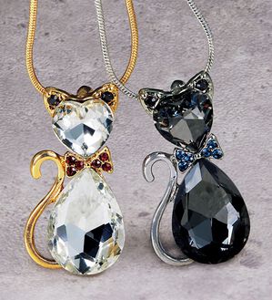 BELLUNA（ベルーナ）の「きらきら猫モチーフペンダント（ネックレス・ペンダント）」｜詳細画像