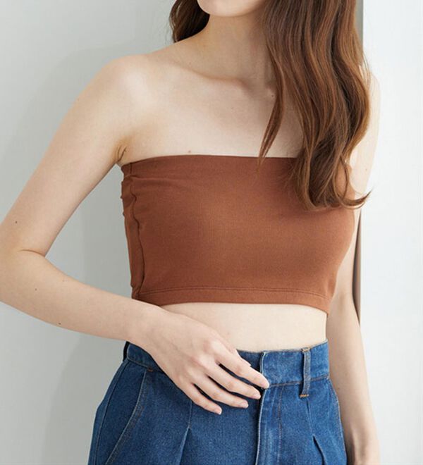 YU'NOW（ユナウ）の「カジュアルリブチューブブラ（ブラジャー）」｜詳細画像