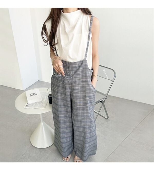 GeeRA（ジーラ）の「サロペットワイドパンツ（オールインワン）」｜詳細画像