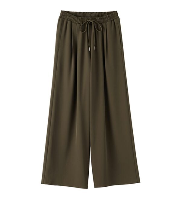 RANAN（ラナン）の「ひんやり！とろみ2タック体型カバーパンツ（フルレングスパンツ）」｜詳細画像