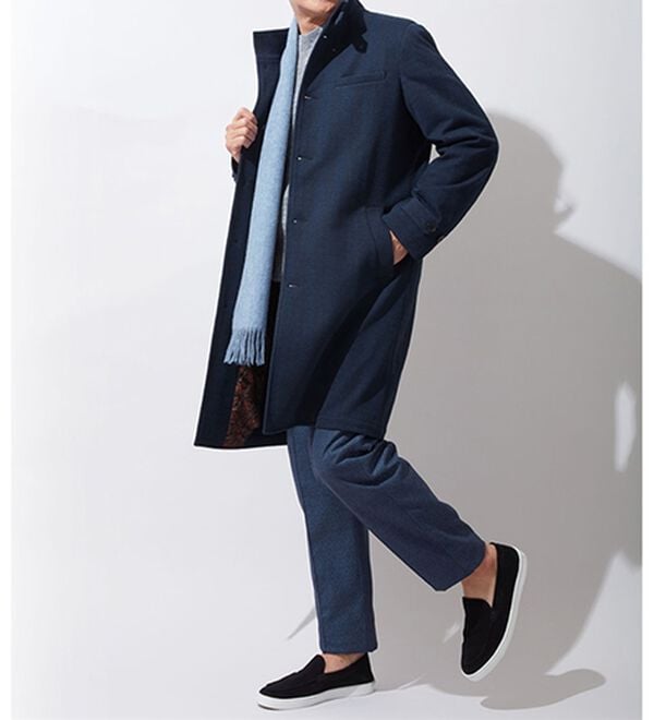 「ラクする紳士のメルトンコート（メンズコート）」｜詳細画像