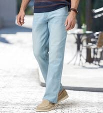 「【３本組】＜コムルヴァン・オム＞定番の極楽サマージーンズ（メンズフルレングスパンツ）」