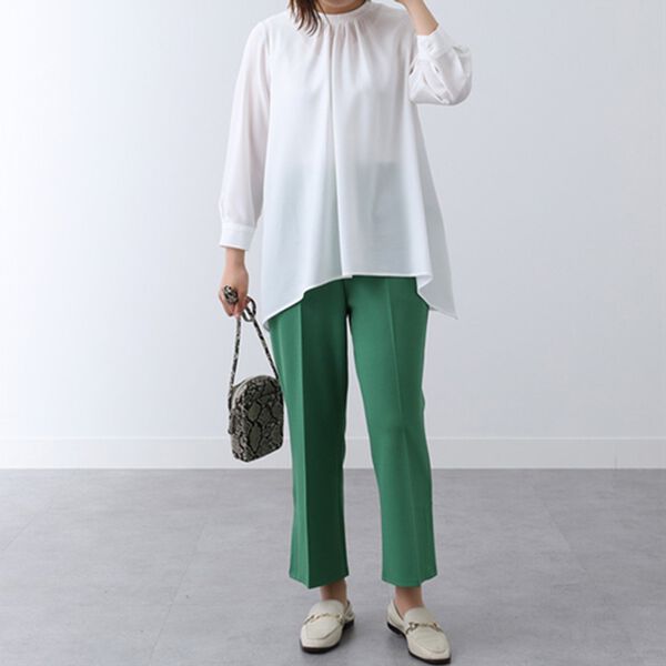 BELLUNA（ベルーナ）の「衿リブ使いブラウス（ブラウス）」｜詳細画像