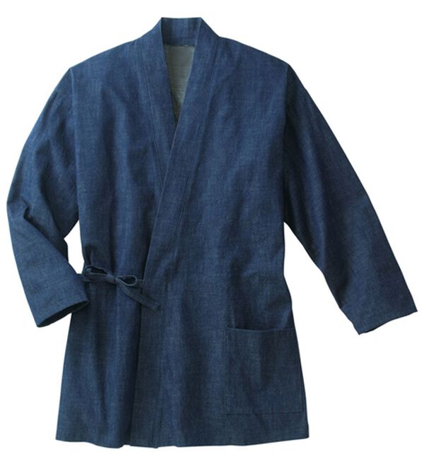 「岡山デニム＜ジャパンブルー＞作務衣（メンズ和装・浴衣・和装グッズ）」｜詳細画像