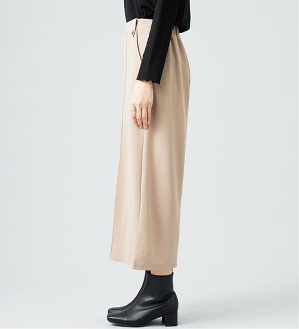 BELLUNA（ベルーナ）の「ツイルストレッチ素材ワイドパンツ（その他パンツ）」｜詳細画像