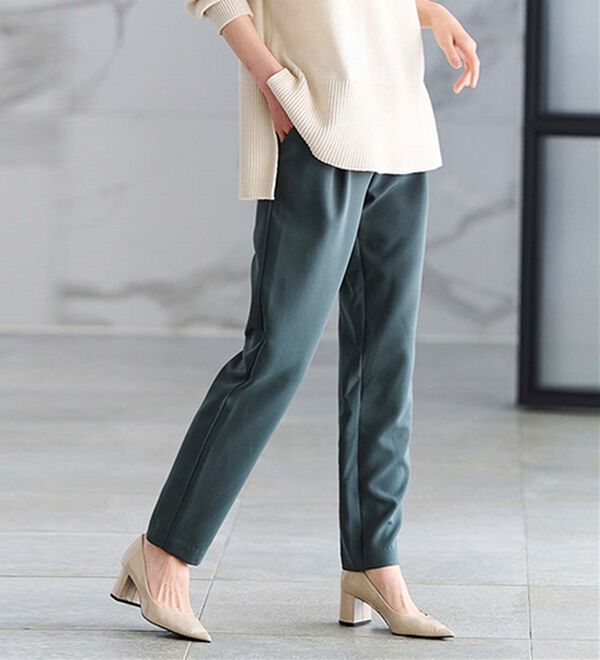 RANAN（ラナン）の「【選べる股下】美脚シルエットタックパンツ（フルレングスパンツ）」｜詳細画像