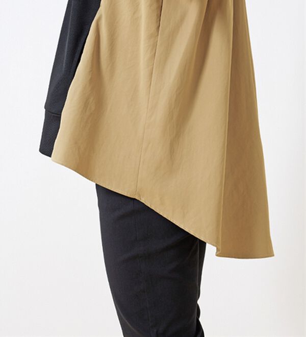 BELLUNA（ベルーナ）の「【Ｌａｇｒｉｌｕａ】異素材切替バックフレアー配色カーディガン（その他カーディガン）」｜詳細画像