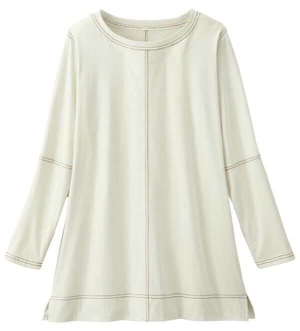 ルフラン（ルフラン）の「【４色組】もう汗らない！ステッチＴシャツ（Tシャツ）」｜詳細画像