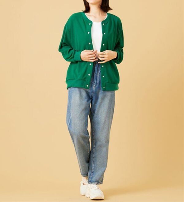 BELLUNA（ベルーナ）の「ストレッチジョーゼット素材カーディガン（その他カーディガン）」｜詳細画像