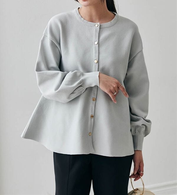 RANAN（ラナン）の「ペプラムチュニックカーデ（ニットカーディガン）」｜詳細画像