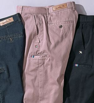 「＜アーノルド　パーマー＞デニム＆チノから選べる定番ストレッチパンツ（メンズフルレングスパンツ）」｜ピンク(チノ)