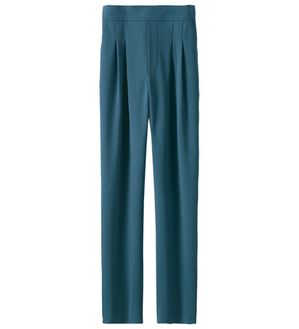BELLUNA（ベルーナ）の「－３ｋｇ見え大人のゆったりテーパードパンツ（テーパードパンツ）」｜ダークグリーン