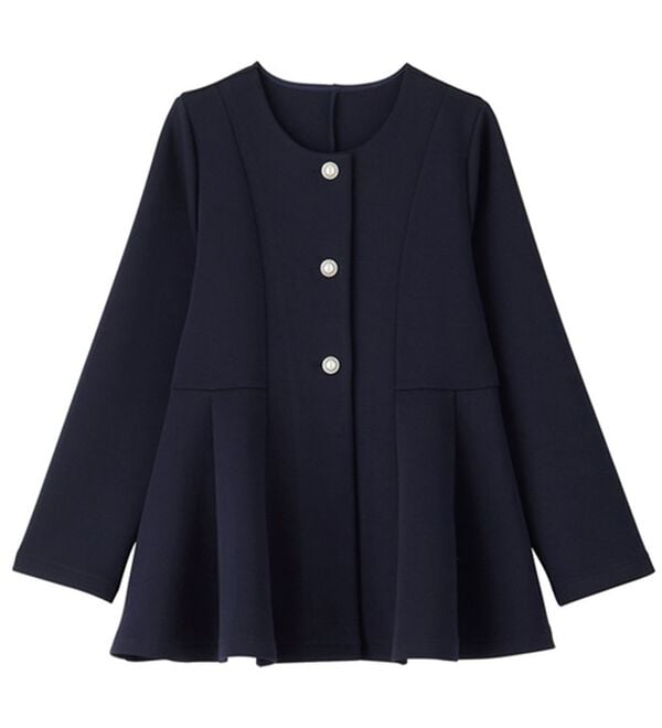 GeeRA（ジーラ）の「【２点セット】ペプラムジャケットテーパードパンツセットアップスーツ（パンツスーツ）」｜詳細画像