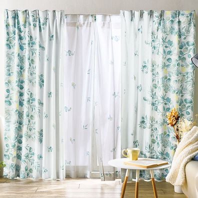 「簡単！素敵にコーディネートカーテンセット『ボタニカル』（ドレープカーテン）」