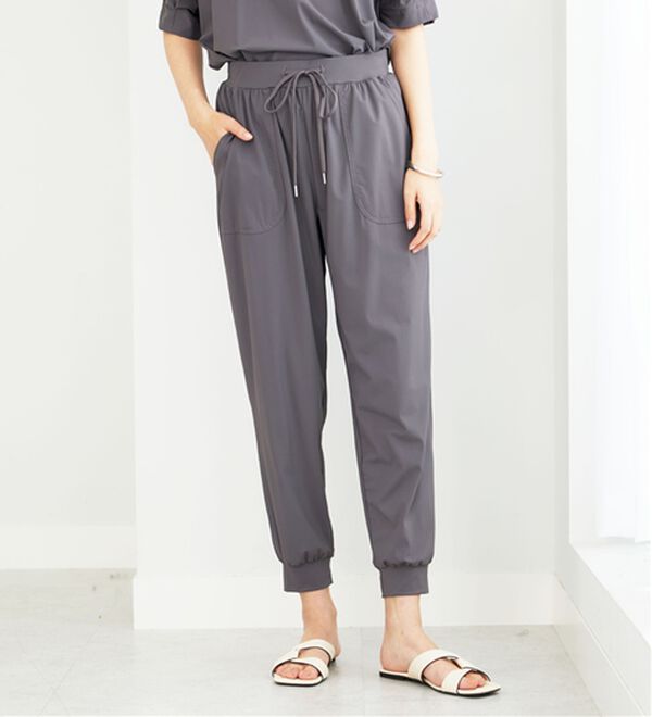 BELLUNA（ベルーナ）の「ヒンヤリ爽快！ジョガーパンツ（フルレングスパンツ）」｜詳細画像