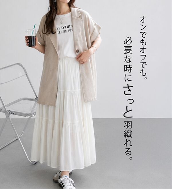 GeeRA（ジーラ）の「シャツ感覚で着られるメッシュジャケット（テーラードジャケット）」｜詳細画像