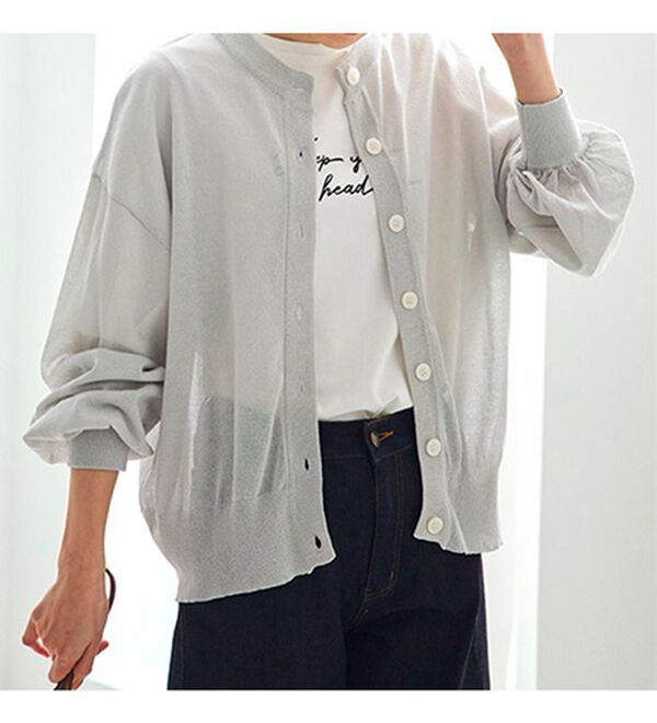 BELLUNA（ベルーナ）の「ヒンヤリ冷感！ゆったりカーディガン（ニットカーディガン）」｜詳細画像