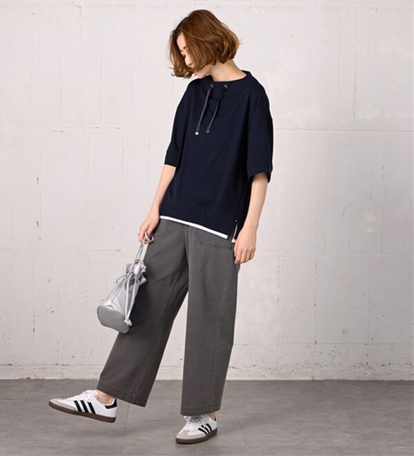 BELLUNA（ベルーナ）の「ワイドネックデザイン重ね着風プルオーバー（カットソー）」｜詳細画像