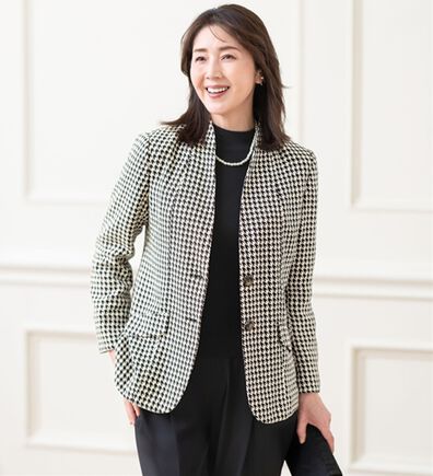 ルフラン（ルフラン）の「シルクノイル混デザイン衿ジャケット＜クイレス＞（その他ジャケット）」