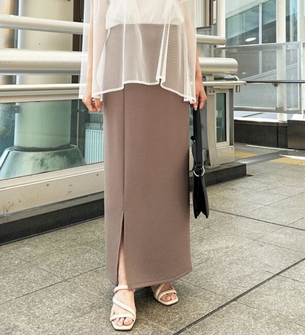 GeeRA（ジーラ）の「楽ちん！滑らか美ラインダンボールナロースカート（ロングスカート）」｜詳細画像