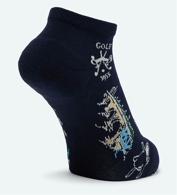 「＜マンシングウェア＞【ＤＥＯＳＣＲＥＥＮ】アンクル丈ジャガードソックス（メンズ靴下・タイツ）」｜詳細画像