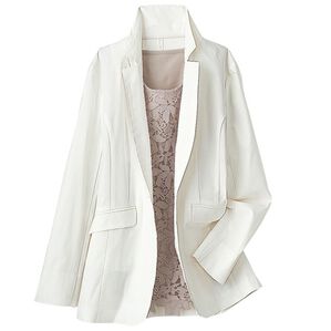 BELLUNA（ベルーナ）の「＜ＳＯＬＯＴＥＸ（Ｒ）＞使用　綿混テーラードジャケット（テーラードジャケット）」｜オフ白