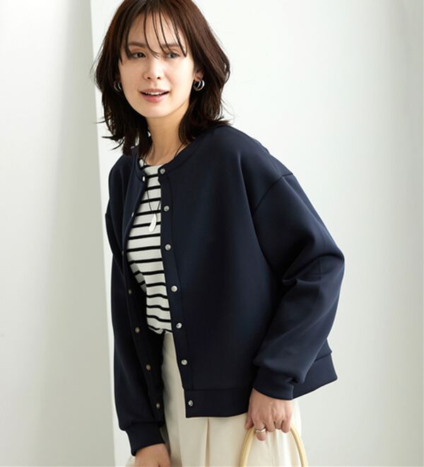 BELLUNA（ベルーナ）の「きれい見えスナップボタンカーディガン（ニットカーディガン）」｜詳細画像