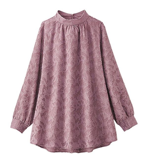 花柄カットジャカードチュニック - ベルーナ【公式】 