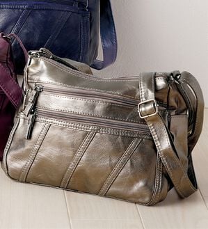 「風合いやわらかショルダーバッグ（ショルダーバッグ）」｜ゴールド