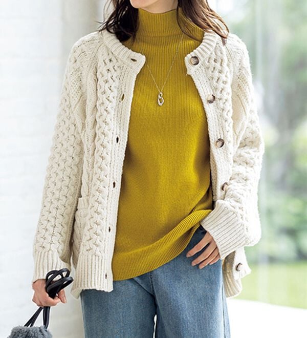 ルフラン（ルフラン）の「重ね着にぴったり！ミセスの為のリブニット（ニット・セーター）」｜詳細画像