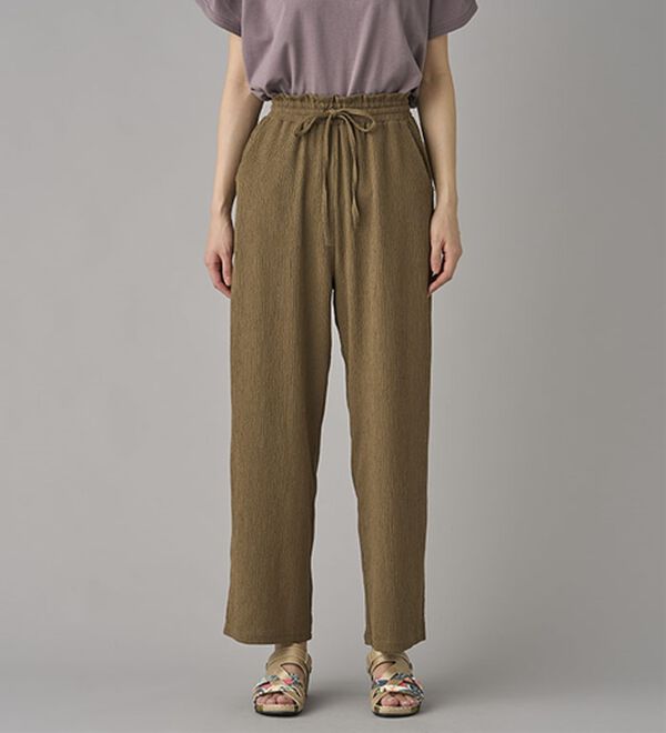 BELLUNA（ベルーナ）の「楊柳サラサラ素材イージーパンツ（フルレングスパンツ）」｜詳細画像