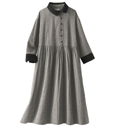 BELLUNA（ベルーナ）の「＜＆ｃｏｃｏｃｈｉ＞綿１００％ダブルガーゼ素材ゆったりワンピース（シャツワンピース）」