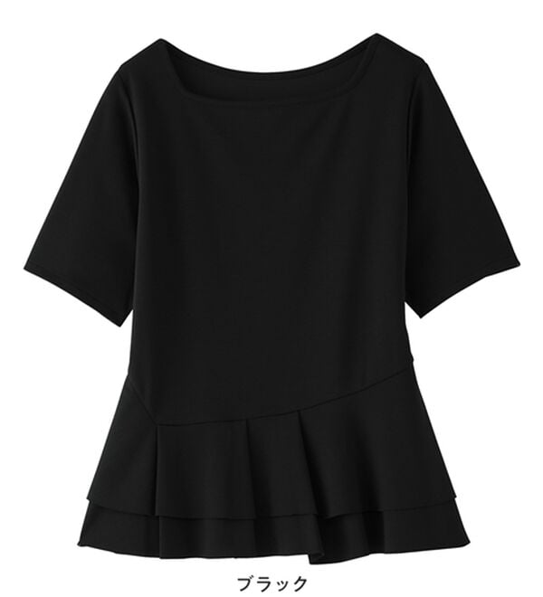 alotta（アロッタ）の「スクエアネックティアードトップス（カットソー）」｜詳細画像