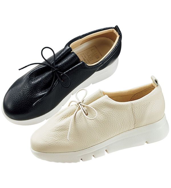 BELLUNA（ベルーナ）の「４Ｅイタリアンレザーゴムシューズ（スニーカー）」｜詳細画像