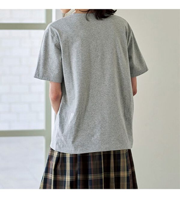 BELLUNA（ベルーナ）の「【ポケット付】綿１００％抗菌防臭汗ジミ対策プルオーバー（Tシャツ）」｜詳細画像