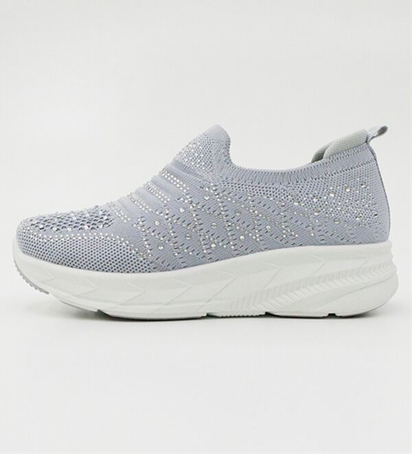 BELLUNA（ベルーナ）の「きらめきビジューニットスニーカー（スニーカー）」｜詳細画像