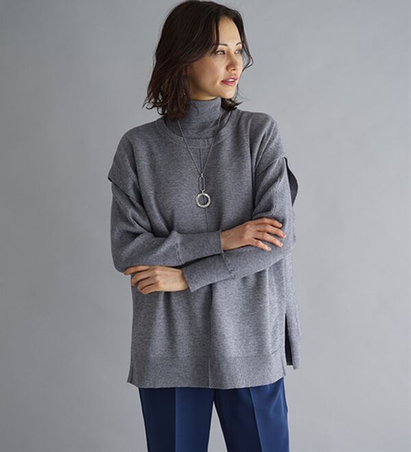 BELLUNA（ベルーナ）の「着回し自在！ニットベストアンサンブル（アンサンブル）」｜詳細画像