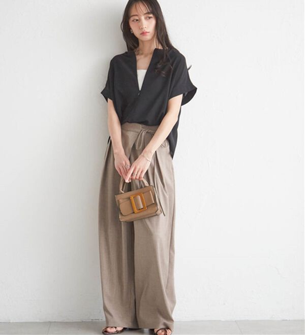 RANAN（ラナン）の「前後2WAYハーフジップブラウス（ブラウス）」｜詳細画像