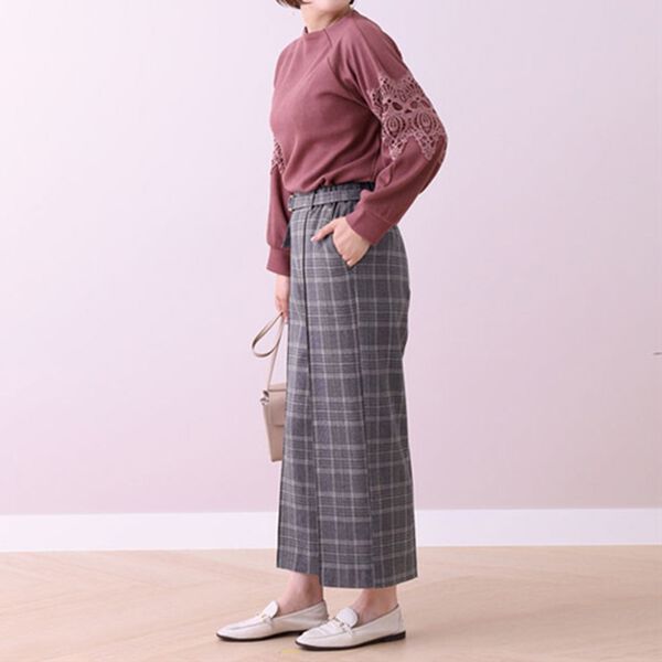 BELLUNA（ベルーナ）の「ストレッチ素材ワイドパンツ（ワイドパンツ・ガウチョ）」｜詳細画像