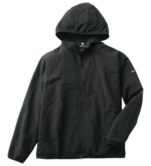 「＜ピロウディ＞ネックピロー付パーカー（メンズパーカー）」｜ブラック