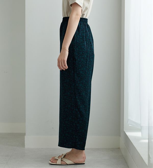 BELLUNA（ベルーナ）の「ヒンヤリ冷感！プリントワイドパンツ（ワイドパンツ・ガウチョ）」｜詳細画像