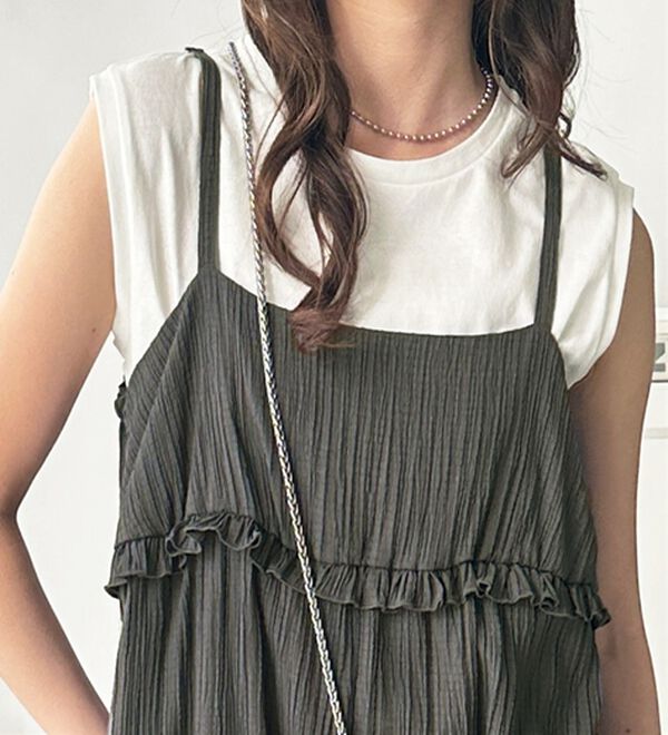 GeeRA（ジーラ）の「フリルデザインサロペット（オールインワン）」｜詳細画像