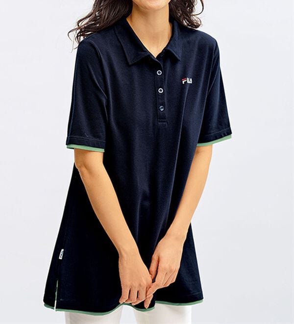 BELLUNA（ベルーナ）の「＜ＦＩＬＡ＞配色使いポロチュニック（チュニック）」｜詳細画像