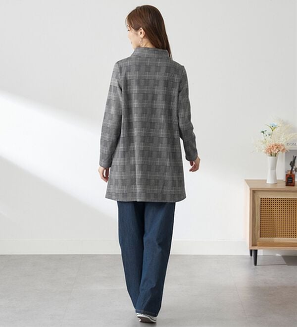 BELLUNA（ベルーナ）の「まるで着る毛布！静電防止付裏ファーフード風チュニック（チュニック）」｜詳細画像