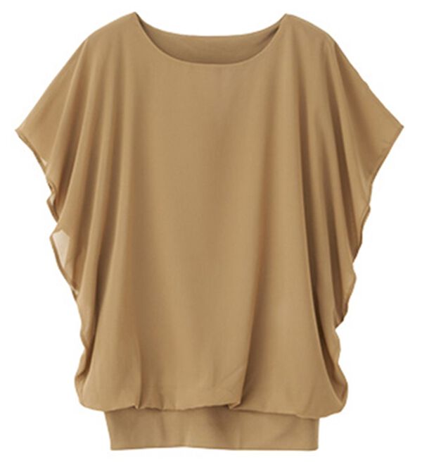 RANAN（ラナン）の「シフォン使いふんわり袖プルオーバー（カットソー）」｜詳細画像