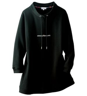 「＜アーノルド　パーマー＞デザインネックプルオーバー（トレーナー・スウェット）」｜ブラック