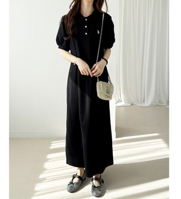 GeeRA（ジーラ）の「【Ｕ．Ｓ．ＰＯＬＯＡＳＳＮ】ポロ衿ワンピ―ス（その他ワンピース）」｜詳細画像