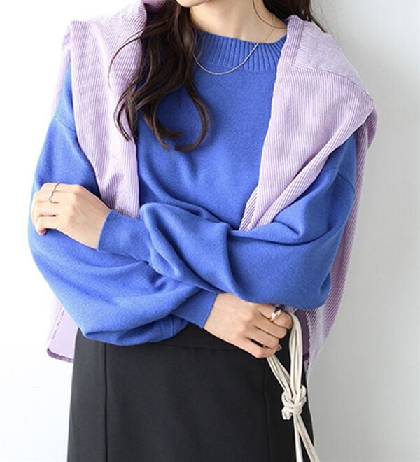 GeeRA（ジーラ）の「ボタン付モチモチニットトップス（ニット・セーター）」｜詳細画像