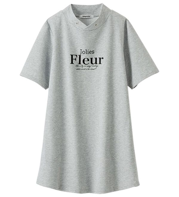 BELLUNA（ベルーナ）の「綿１００％裏毛素材ロゴチュニック（チュニック）」｜詳細画像