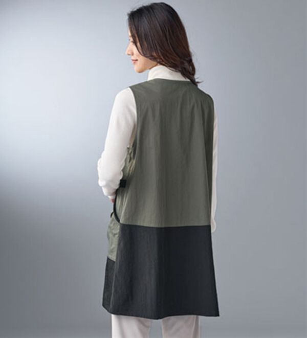BELLUNA（ベルーナ）の「配色切替デザインベスト（ベスト）」｜詳細画像